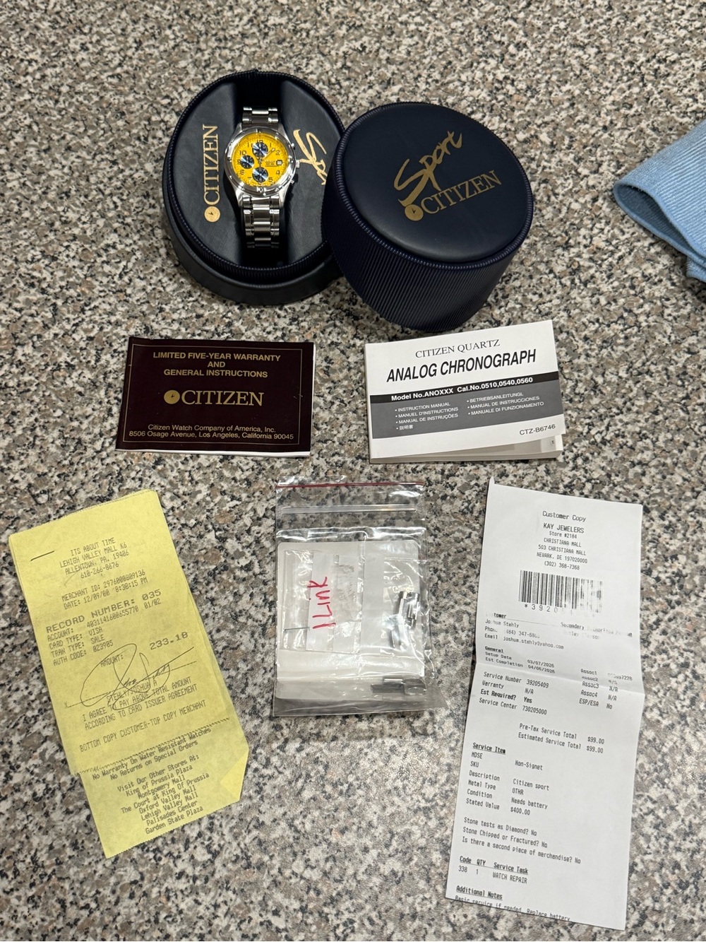 Citizen AN0754-51L Sport Chronograph Watch